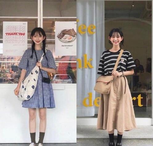 矮个子女生 比较厚实的连衣裙