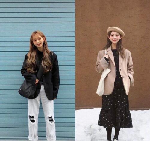 矮个子女生 西服外套