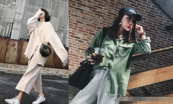 宽松上衣 阔腿裤