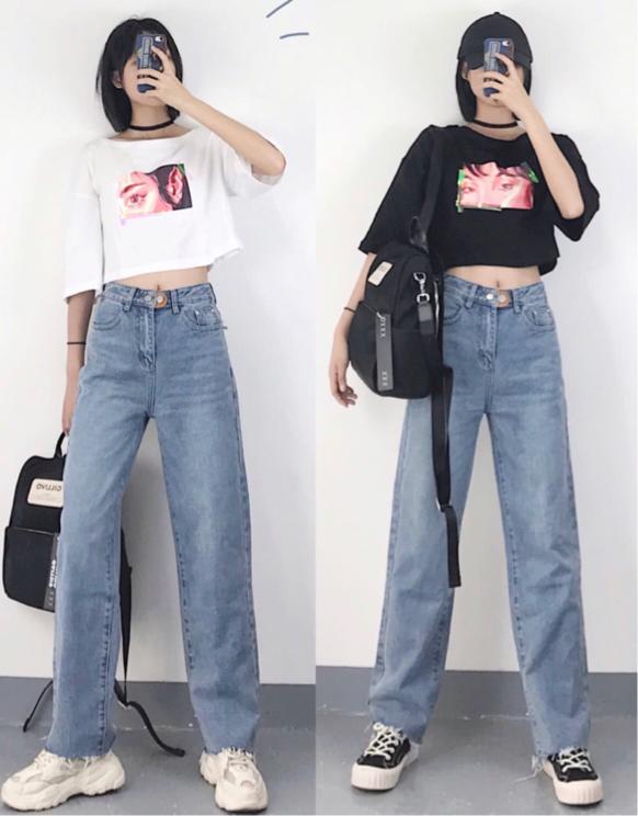 t恤 牛仔裤