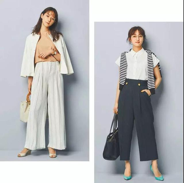 衬衫 阔腿裤 薄款外套