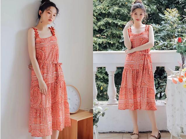 民族风棉麻连衣裙