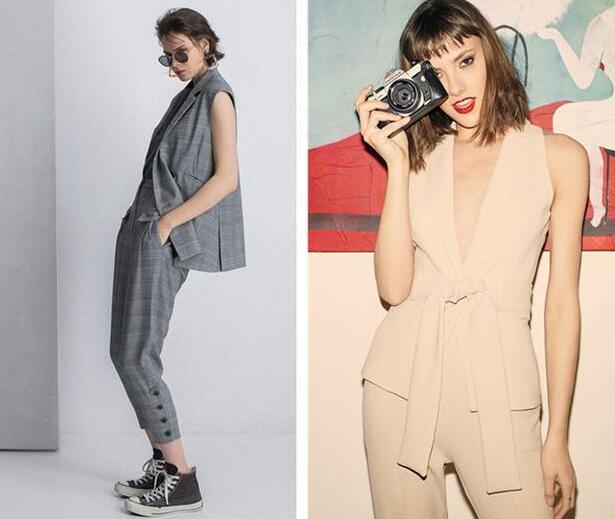 马甲套装 帆布鞋