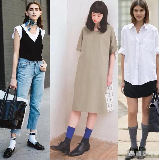 浅口鞋 乐福鞋 袜子