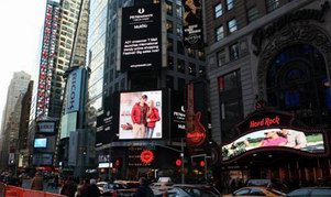 电商品牌A21携天猫强势登陆纽约时代广场