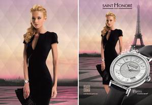 圣宝莱（Saint Honore）最新女装腕表广告