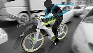 “能光合作用的自行车”让你骑行中开着空气净化器