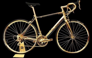 英国奢侈品工作室Goldgenie推出24K纯金自行车 售25万英镑!