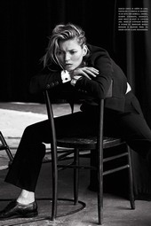 Peter Lindbergh × Kate Moss：经典黑白时尚大片