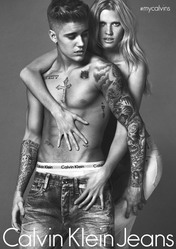 Calvin Klein Jeans 2015春夏系列广告大片  超模Lara Stone 和 Justin Bieber出镜代言