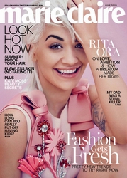 青春叛逆Rita Ora  登上《Marie Claire》最新封面
