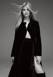 超模达芙妮身着Chanel、Louis Vuitton与Lanvin新季秋装演绎黑白时尚大片