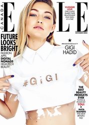   超模Gigi Hadid 登《Elle》演绎“未来派”时尚写真