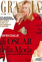 名模Claudia Schiffer 优雅登杂志封面