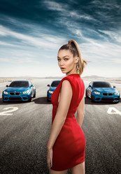 超模 Gigi Hadid（吉吉·哈迪德）出镜代言BMW（宝马）全新 M2 Coupé 2016
