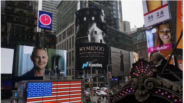 HYMIDOO海密度荣登纽约时代广场大屏，为轻医美行业发声