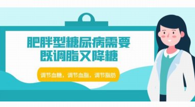 肥胖型糖尿病需要既调脂又降糖