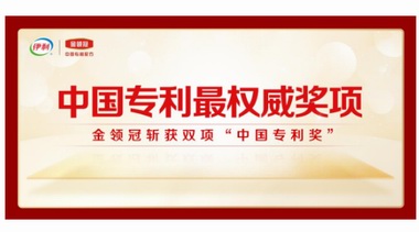 再次斩获中国专利最权威奖项“中国专利奖” 金领冠专利成果领跑行业！