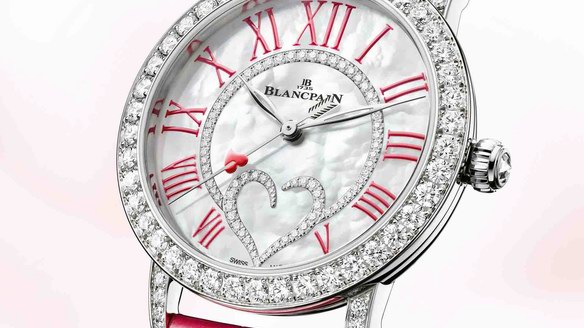 宝珀全新Ladybird女装系列钻石舞会情人节限量款腕表 