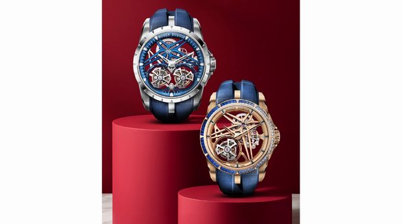 爱在时刻芯动 罗杰杜彼RogerDubuis王者系列陀飞轮腕表