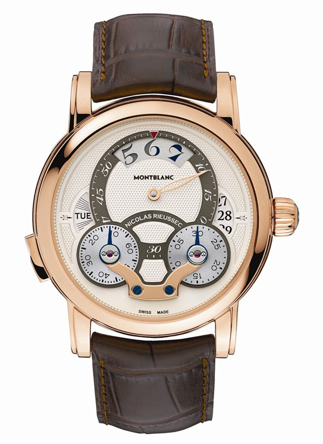 2013日内瓦表展预览: Montblanc万宝龙全新Nicolas Rieussec Rising Hours计时腕表