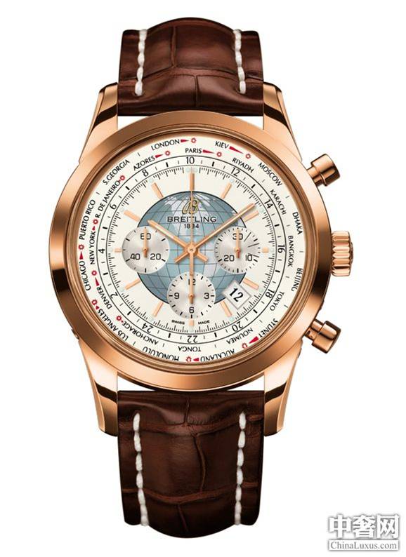 百年灵全新推出百年灵越洋世界时间计时腕表