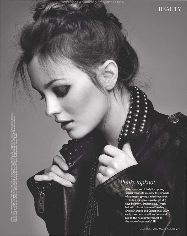 Leighton Meester《Marie Claire》英国版12月号