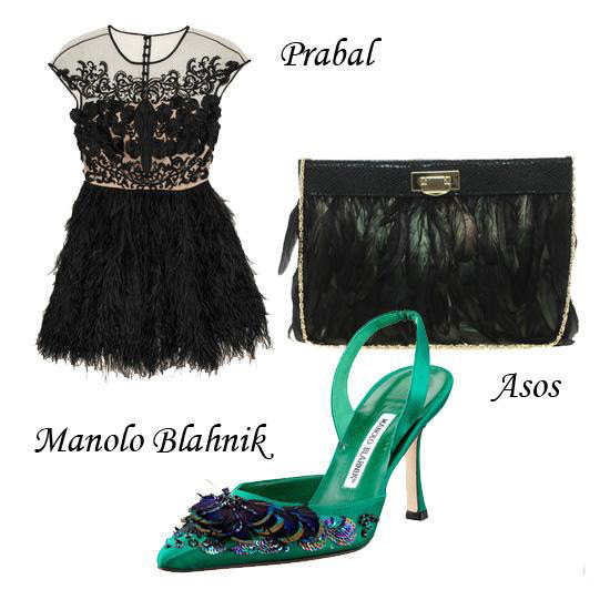 毛茸茸的裙子下摆和上半身的透视其实是很搭配