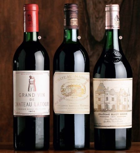 4. Chateau Latour 1970 拉图1970 5. Chateau Margaux 1978 玛歌1978 6. Chateau Haut-brion 1974 奥比昂1974